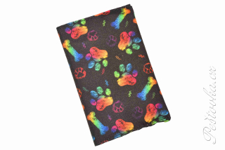 Peštovka Obal na očkovací průkaz *neon tlapky*