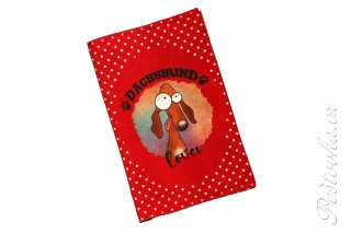 Peštovka Obal na očkovací průkaz *FUNNY* jezevčík