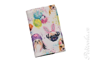 Peštovka Obal na očkovací průkaz *veselí pejsci*