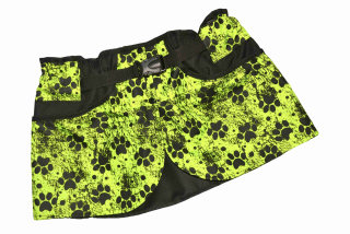 Peštovka Výcviková sukně *tlapky na svítivě zelené*