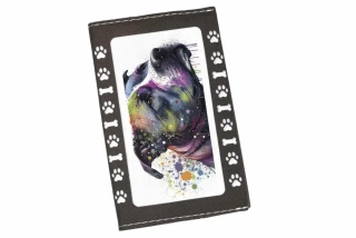 Peštovka Obal na očkovací průkaz *staffy*
