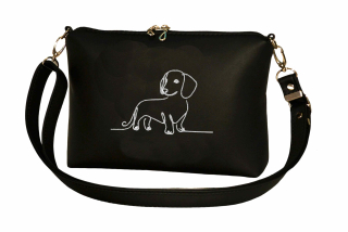 Peštovka - kabelka Lady DI s jedním zipem *JEZEVČÍK*