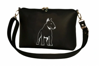 Peštovka - kabelka Lady DI s jedním zipem *BULLTERIER*