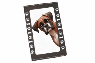 Peštovka Obal na očkovací průkaz *boxer za rohem*