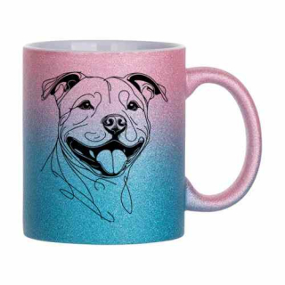 Hrnek třpytivý 330 ml STAFÍK