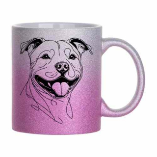 Hrnek třpytivý 330 ml STAFÍK