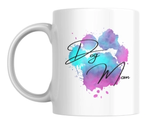 Hrnek bílý  330 ml *DOG MOM*