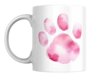 Hrnek bílý  330 ml *PAW COLOR*