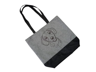 Peštovka Nákupní taška šedá *JEZEVČÍK*