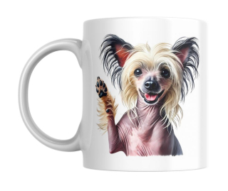 Hrnek bílý  330 ml *ČÍNSKÝ CHOCHOLATÝ*