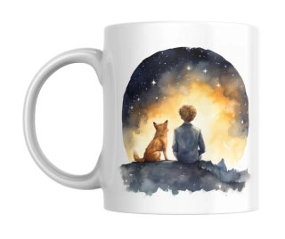 Hrnek bílý  330 ml *MALÝ PRINC*