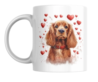 Hrnek bílý  330 ml *Cocker Spaniel*