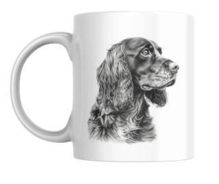 Hrnek bílý  330 ml *Cocker Spaniel*