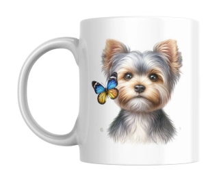 Hrnek bílý  330 ml *Yorkshire Terrier*