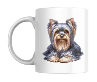 Hrnek bílý  330 ml *Yorkshire Terrier*