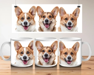 Hrnek bílý  330 ml *Welsh Corgi*
