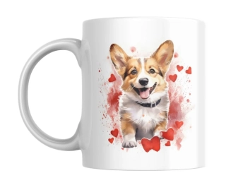 Hrnek bílý  330 ml *Welsh Corgi*