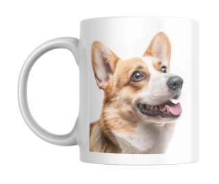 Hrnek bílý  330 ml *Welsh Corgi*