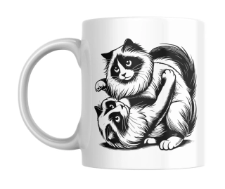 Hrnek bílý  330 ml *KOČKA No. 02*