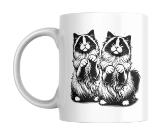 Hrnek bílý  330 ml *KOČKA No. 07*