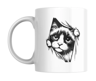 Hrnek bílý  330 ml *KOČKA No. 10*