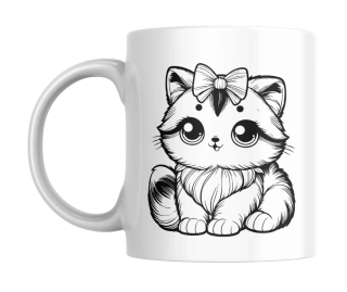 Hrnek bílý  330 ml *KOČKA No. 11*