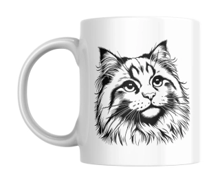 Hrnek bílý  330 ml *KOČKA No. 12*