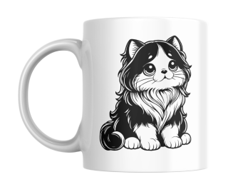 Hrnek bílý  330 ml *KOČKA No. 14*