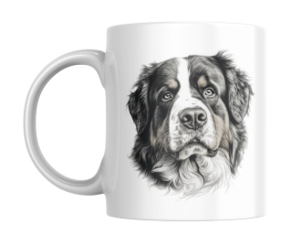 Hrnek bílý  330 ml *Bernský salašnický pes*