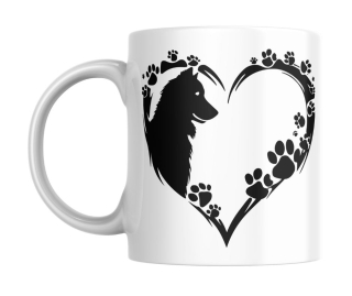 Hrnek bílý  330 ml * Dog Paw* NO.2