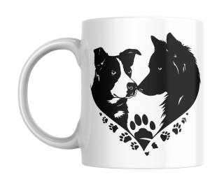 Hrnek bílý  330 ml * Dog Paw* NO.5