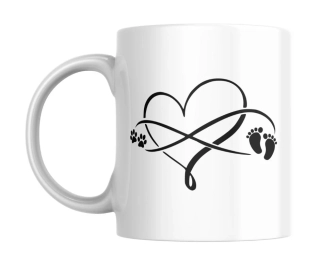 Hrnek bílý  330 ml *PawInfinityBaby* 