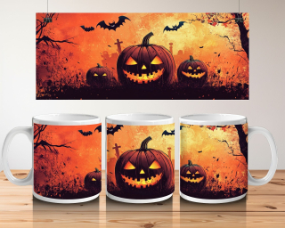 Hrnek bílý  330 ml *HALLOWEEN* No.03