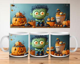 Hrnek bílý  330 ml *HALLOWEEN* No.07