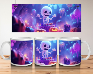 Hrnek bílý  330 ml *HALLOWEEN* No.08