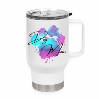 Peštovka Cestovní hrnek 450ml bílý *DOG MOM*