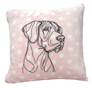 Peštovka - Plyšový polštář *DOGA*