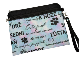 Peštovka - Pouzdro na průkazy původu A5 s kapsou *DUHOVÉ POVELY *