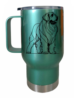 Peštovka Cestovní hrnek 450ml zelený *LEONBERGER*