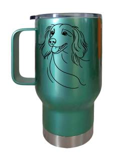 Peštovka Cestovní hrnek 450ml zelený *JEZEVČÍK*