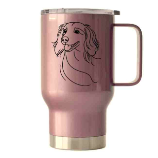 Peštovka Cestovní hrnek 450ml růžový *JEZEVČÍK*