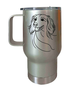 Peštovka Cestovní hrnek 450ml stříbrný *JEZEVČÍK*