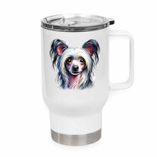 Peštovka Cestovní hrnek 450ml bílý *ČÍNSKÝ CHOCHOLATÝ*