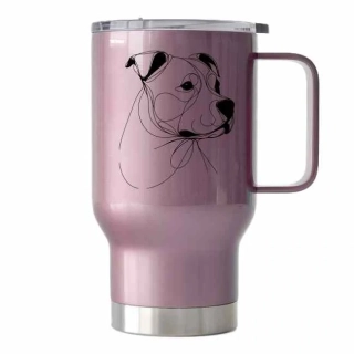 Peštovka Cestovní hrnek 450ml růžový *STAFÍK*