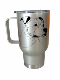 Peštovka Cestovní hrnek 450ml stříbrný *STAFÍK*