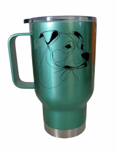 Peštovka Cestovní hrnek 450ml zelený *STAFÍK*