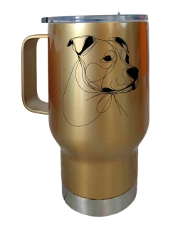 Peštovka Cestovní hrnek 450ml zlatý *STAFÍK*