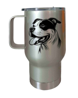 Peštovka Cestovní hrnek 450ml stříbrný *STAFÍK*