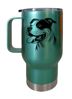 Peštovka Cestovní hrnek 450ml zelený *STAFÍK*