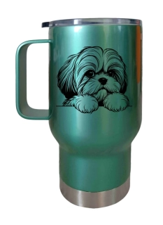 Peštovka Cestovní hrnek 450ml zelený *SHI-TZU*